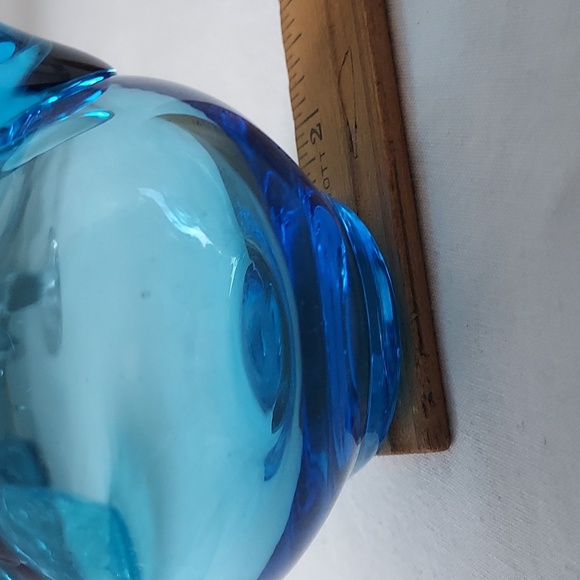 Vintage glass cruet decanter cobalt blue 💙 perfume bottle - Picture 15 of 16